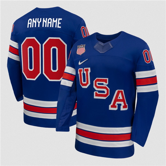 Men%27s USA Active Player Custom Blue 2026 Stitched Jersey->mlb shorts->MLB Jersey