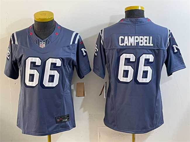 Women%27s New England Patriots #66 Will Campbell 2025 %27Rivalries%27 Stitched Jersey->new england patriots->NFL Jersey