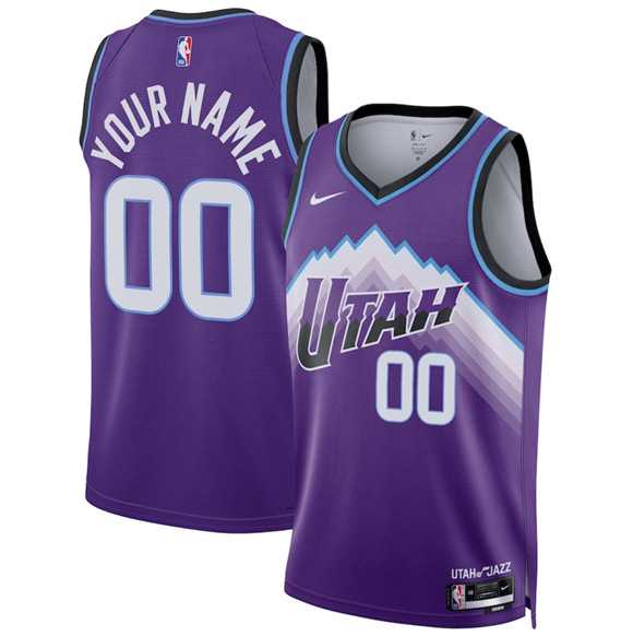 Men%27s Utah Jazz Active Player Custom Purple 2025 Icon Edition Stitched Basketball Jersey->customized nba jersey->Custom Jersey