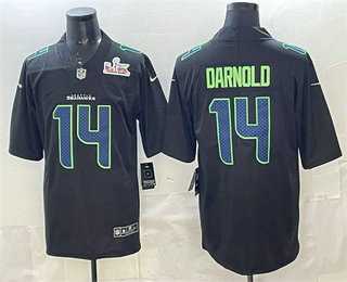 Men%27s Seattle Seahawks #14 Sam Darnold Limited Black Super Bowl LX Fashion Vapor Jersey->seattle seahawks->NFL Jersey