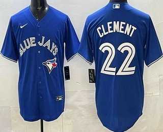 Men%27s Toronto Blue Jays #22 Ernie Clement Blue Cool Base Jersey->mlb womens jerseys->MLB Jersey