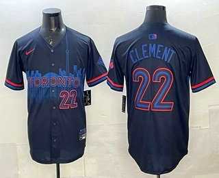 Men%27s Toronto Blue Jays #22 Ernie Clement Black City Limited Jersey->mlb womens jerseys->MLB Jersey