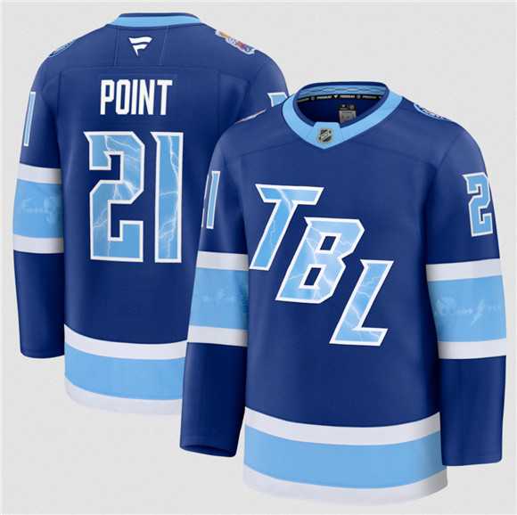 Mens Tampa Bay Lightning #21 Brayden Point Blue 2026 Stadium Series Stitched Jersey Dzhi->tampa bay lightning->NHL Jersey