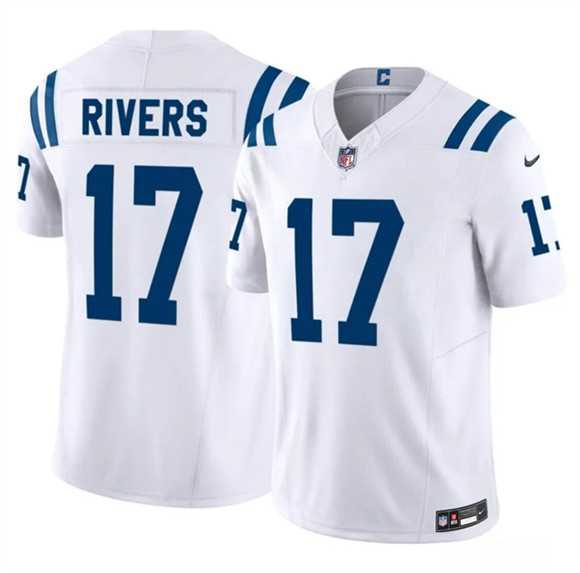 Men%27s Indianapolis Colts #17 Philip Rivers White 2025 F.U.S.E. Vapor Limited Stitched Jersey Dzhi->indianapolis colts->NFL Jersey