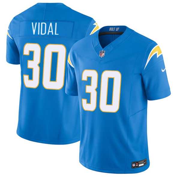 Men%27s Los Angeles Chargers #30 Kimani Vidal Blue 2025 F.U.S.E. Vapor Limited Stitched Jersey Dzhi->indianapolis colts->NFL Jersey