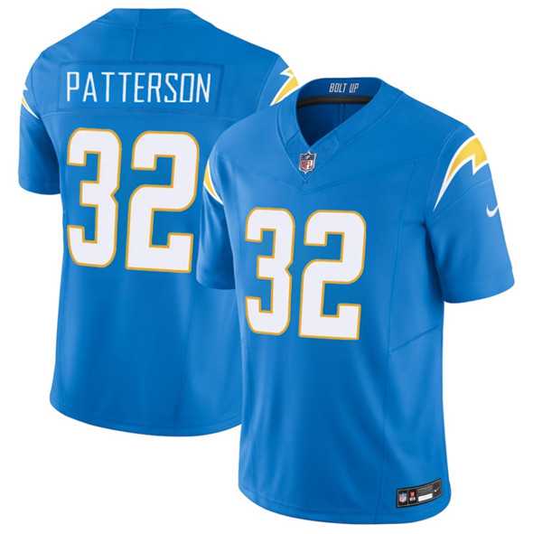 Men%27s Los Angeles Chargers #32 Jaret Patterson Blue 2025 F.U.S.E. Vapor Limited Stitched Jersey Dzhi->los angeles chargers->NFL Jersey