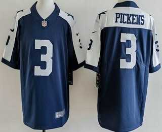 Men%27s Dallas Cowboys #3 George Pickens Limited Navy Alternate Vapor Jersey->pittsburgh steelers->NFL Jersey