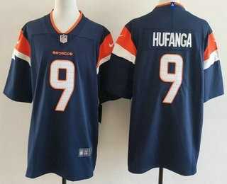 Men%27s Denver Broncos #9 Talanoa Hufanga Limited Navy Vapor Jersey->dallas cowboys->NFL Jersey