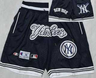 Mens New York Yankees Navy 2025 Just Don Shorts->mlb shorts->MLB Jersey