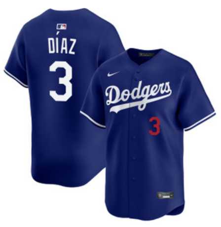 Men%27s Los Angeles Dodgers #3 Edwin Diaz Royal Cool Base Stitched Jersey Dzhi->los angeles dodgers->MLB Jersey
