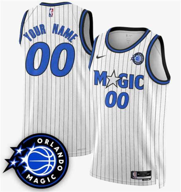 Men%27s Orlando Magic Active Player Custom White 2025 New Generation of Magic Stitched Basketball Jersey->customized nfl jersey->Custom Jersey