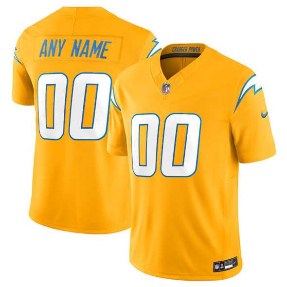 Men%27s Los Angeles Chargers Active Player Custom Gold 2025 F.U.S.E. Alternate Vapor Limited Football Stitched Jersey->customized nfl jersey->Custom Jersey