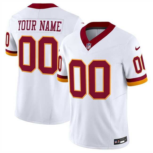 Men%27s Washington Commanders Active Player Custom White 2025 F.U.S.E. Throwback Vapor Limited Football Stitched Jersey->customized nhl jersey->Custom Jersey