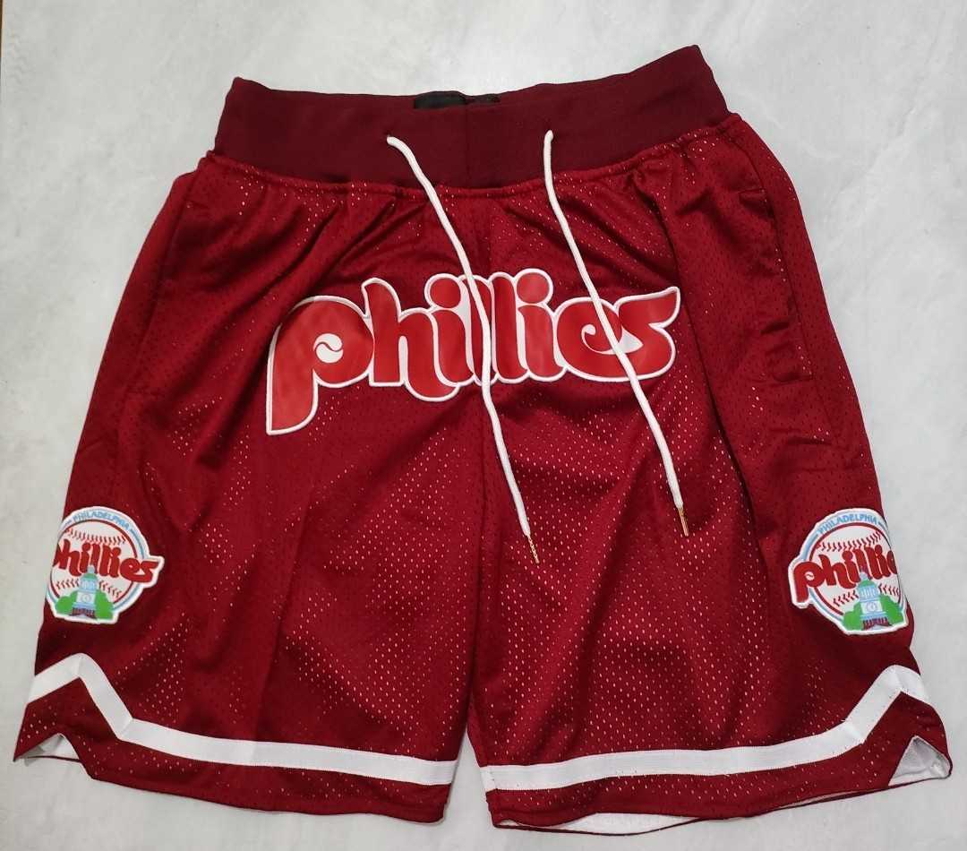 Men%27s Philadelphia Phillies Red Just Don Shorts Shorts->atlanta braves->MLB Jersey