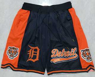 Men%27s Detroit Tigers Navy Blue Just Don Shorts Shorts->mlb shorts->MLB Jersey