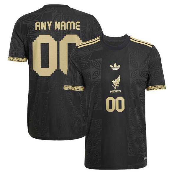 Men%27s Mexico Custom Black 2025 Soccer Jersey->->Custom Jersey