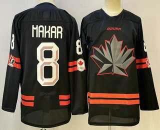 Mens Canada Hockey #8 Cale Makar Black Stitched Jersey->olympics canada jerseys->NHL Jersey