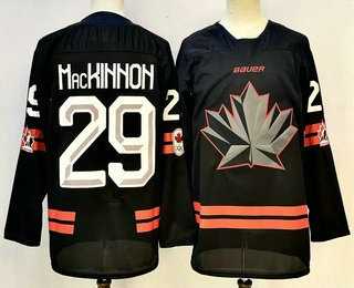 Mens Canada Hockey #29 Nathan MacKinnon Black Stitched Jersey->olympics canada jerseys->NHL Jersey