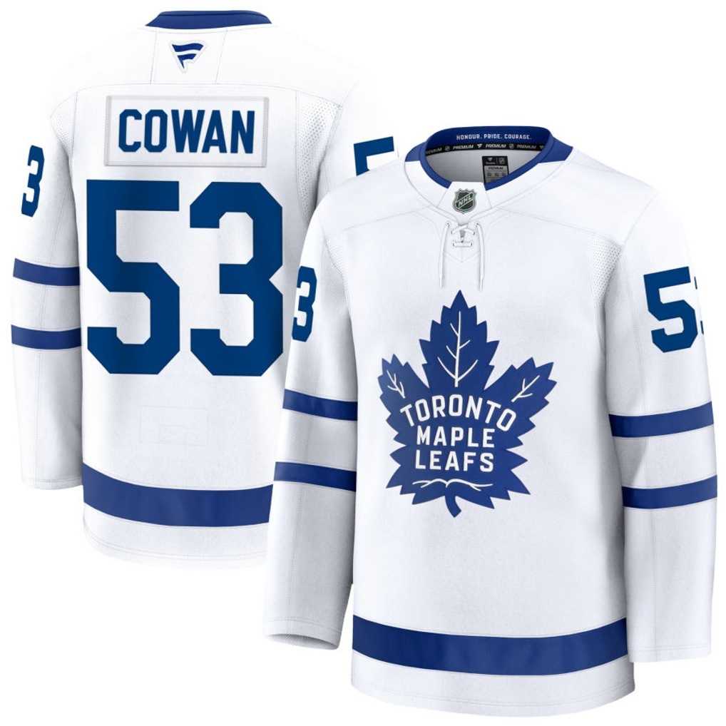 Men%27s Toronto Maple Leafs #53 Easton Cowan White Authentic Jersey Dzhi->nfl just don shorts->NFL Jersey