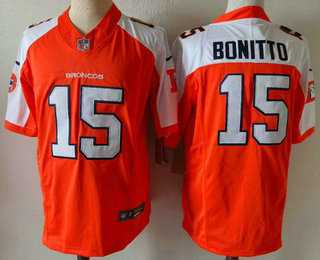 Men%27s Denver Broncos #15 Nik Bonitto Orange Thanksgiving FUSE Vapor Jersey->denver broncos->NFL Jersey