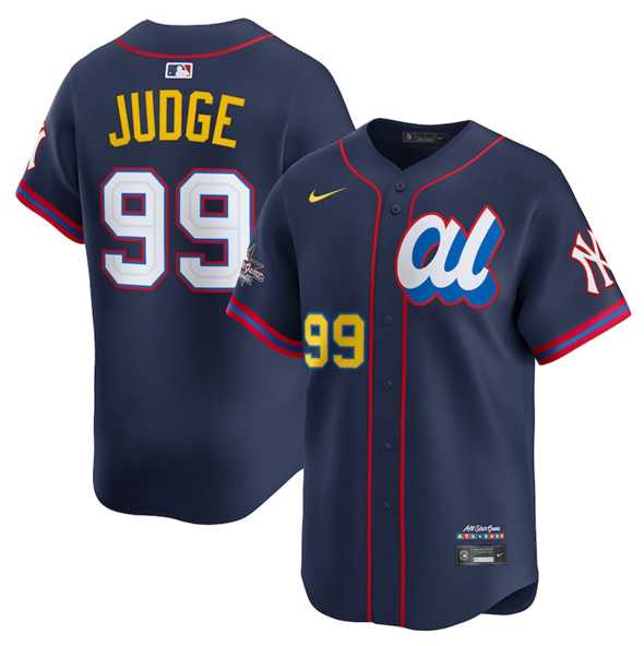 Mens American League #99 Aaron Judge Navy 2025 All-Star Edition Limited Stitched Baseball Jersey->2025 mlb all-star->MLB Jersey