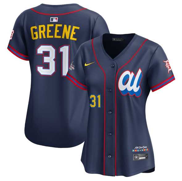 Womens American League #31 Riley Greene Navy 2025 All-Star Edition Limited Stitched Baseball Jersey(Run Small)->2025 mlb all-star->MLB Jersey