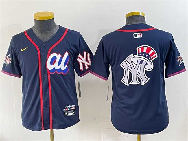 Youth American League New York Yankees Team Big Logo Navy 2025 All-Star Edition Limited Stitched Baseball Jersey->2025 mlb all-star->MLB Jersey