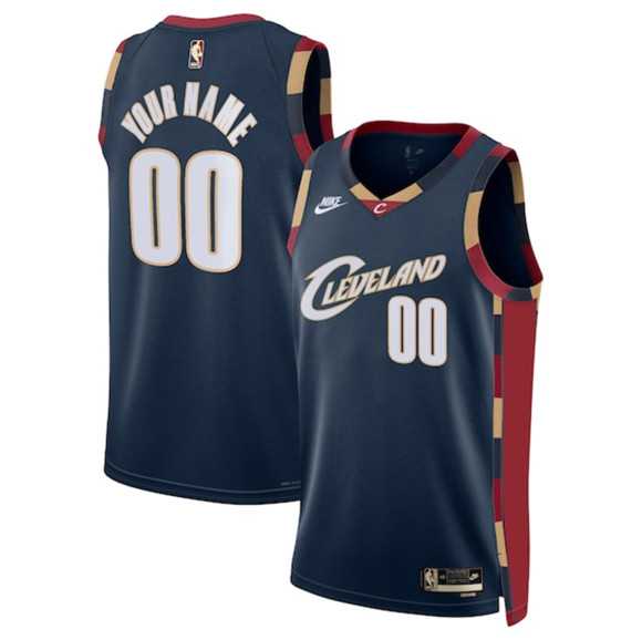 Men%27s Cleveland Cavaliers Active Player Custom Navy 2025 Classic Edition Stitched Jersey->customized nba jersey->Custom Jersey