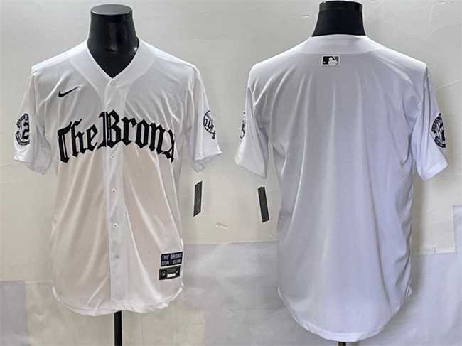 Men%27s New York Yankees Blank White %27Gothic Legacy Edition%27 Vapor Premier Limited Stitched Baseball Jersey->new york yankees->MLB Jersey