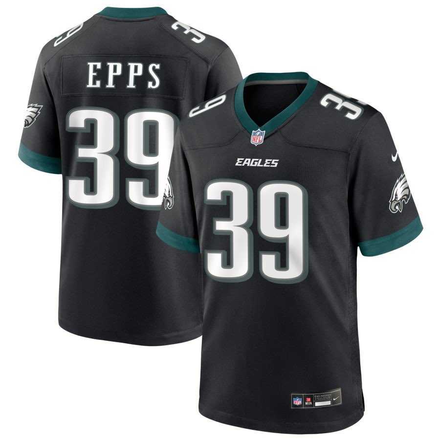 Men & Women & Youth Philadelphia Eagles #39 Marcus Epps Black 2025 Vapor Untouchable Limited Stitched Jersey->green bay packers->NFL Jersey