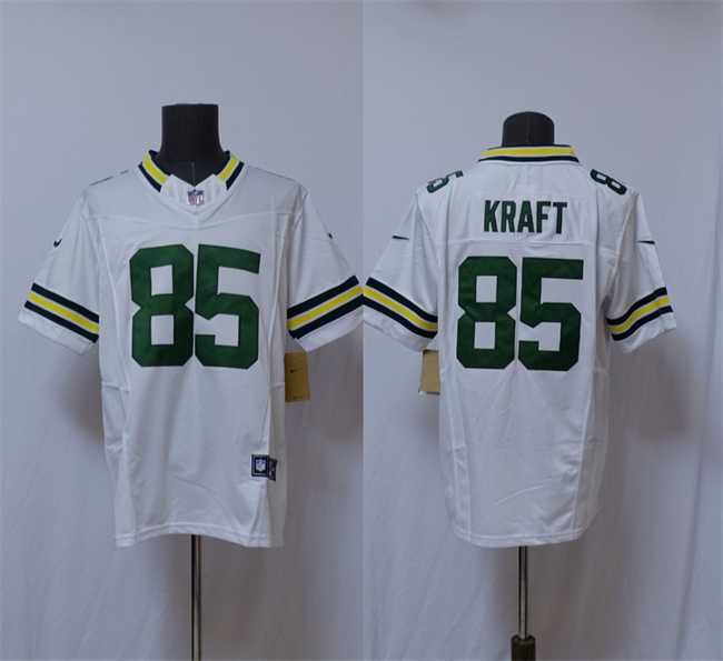Men%27s Green Bay Packers #85 Tucker Kraft White Vapor 2025 F.U.S.E. Limited Stitched Jersey->green bay packers->NFL Jersey