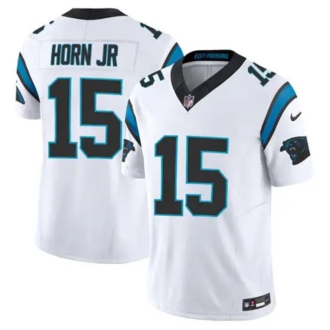 Men%27s Carolina Panthers #15 Jimmy Horn Jr White 2025 F.U.S.E. Vapor Untouchable Limited Stitched Jersey Dzhi->buffalo bills->NFL Jersey