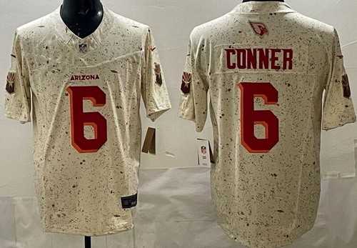 Men%27s Arizona Cardinals #6 James Conner Limited Cream %27Rivalries%27 FUSE Vapor Jersey Dzhi->arizona cardinals->NFL Jersey