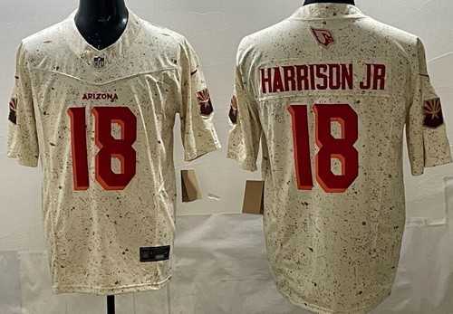 Men%27s Arizona Cardinals #18 Marvin Harrison Jr Limited Cream %27Rivalries%27 FUSE Vapor Jersey Dzhi->arizona cardinals->NFL Jersey