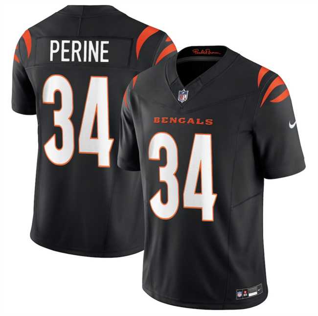 Men%27s Cincinnati Bengals #34 Samaje Perine Black 2025 F.U.S.E. Vapor Untouchable Limited Stitched Jersey Dzhi->cincinnati bengals->NFL Jersey