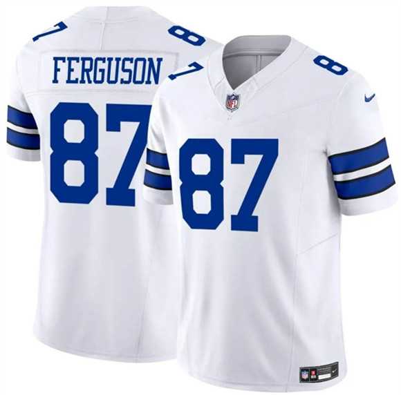 Men%27s Dallas Cowboys #87 Jake Ferguson White 2025 F.U.S.E Vapor Untouchable Limited Stitched Jersey Dzhi->cleveland browns->NFL Jersey