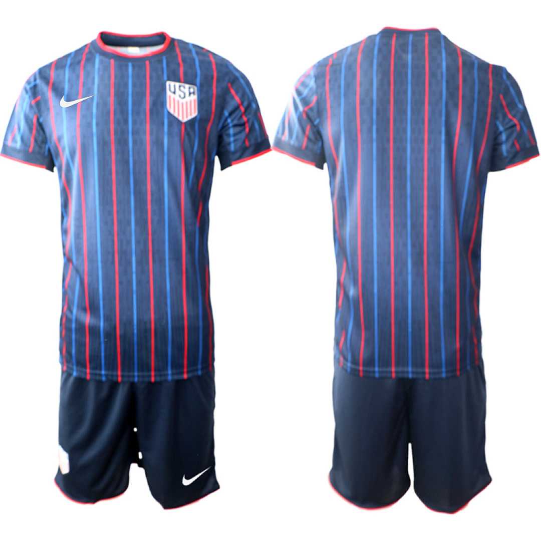 Men%27s USA Blank or Custom Team FIFA x World Cup 2026 Away On Field Suit Jersey->->Custom Jersey
