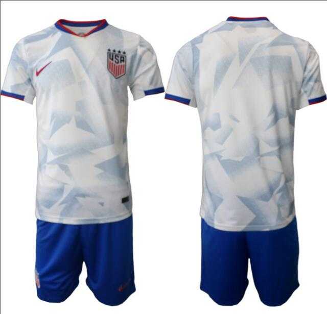 Men%27s United States USA Blank or Custom Team FIFA x World Cup 2026 Home White On Field Suit Jersey->->Custom Jersey