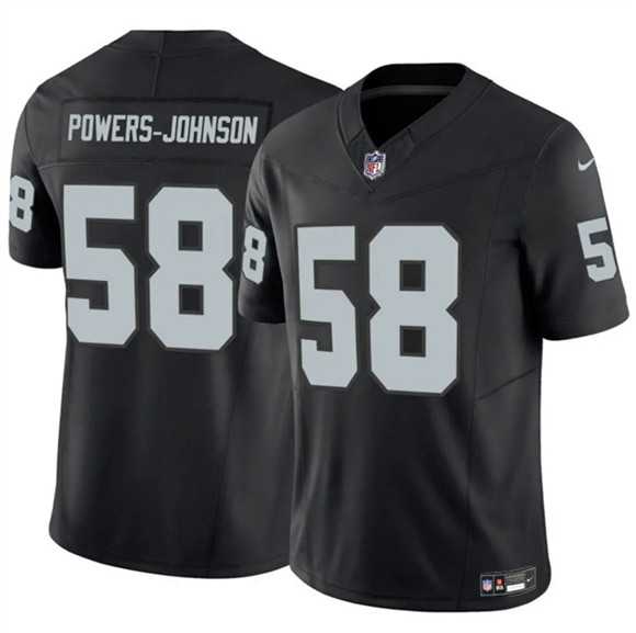Men%27s Las Vegas Raiders #58 Jackson Powers-Johnson Black 2025 F.U.S.E. Vapor Untouchable Limited Stitched Jersey Dzhi->indianapolis colts->NFL Jersey