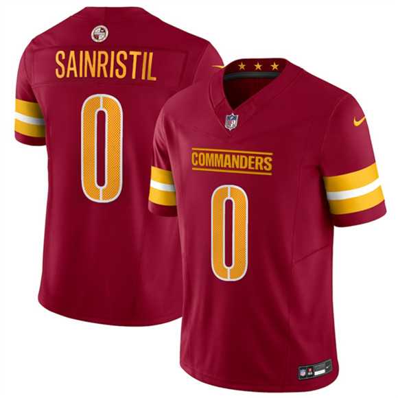 Men%27s Washington Commanders #0 Mike Sainristill Burgundy 2025 Draft F.U.S.E. Vapor Limited Stitched Jersey Dzhi->seattle seahawks->NFL Jersey