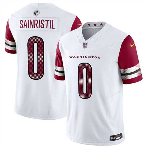 Men%27s Washington Commanders #0 Mike Sainristill White 2025 F.U.S.E. Vapor Limited Stitched Jersey Dzhi->seattle seahawks->NFL Jersey