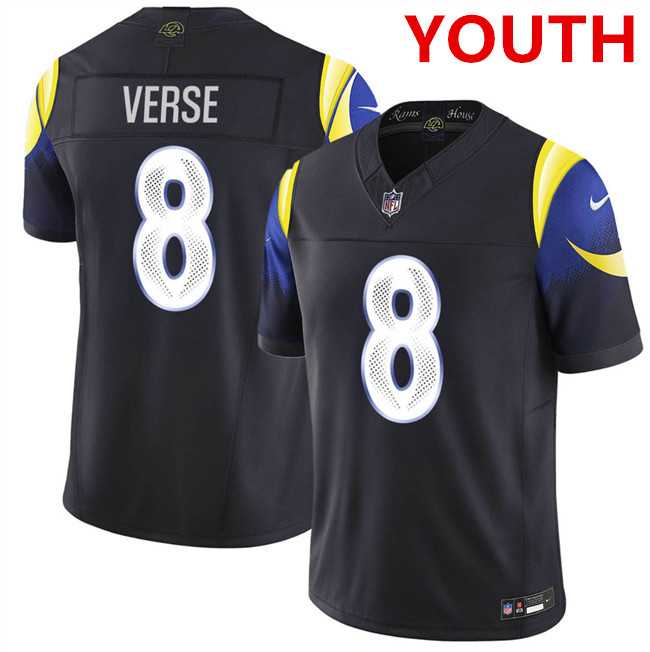 Youth los angeles rams #8 jared verse midnight blue 2025 F.U.S.E. %27Rivalries%27 vapor limited stitched jersey Dzhi->washington commanders->NFL Jersey