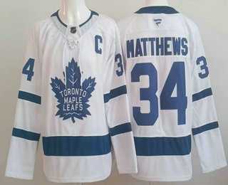Men%27s Toronto Maple Leafs #34 Auston Matthews White Authentitc Jersey->toronto maple leafs->NHL Jersey