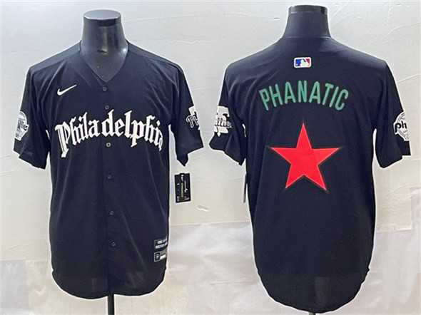 Men%27s Philadelphia Phillies Black Gothic Phanatic Vapor Limited Stitched Jersey->philadelphia phillies->MLB Jersey
