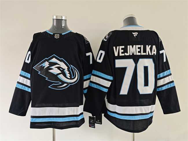 Mens Utah Mammoth #70 Karel Vejmelka Navy 2025 Stitched Jersey->utah mammoth->NHL Jersey