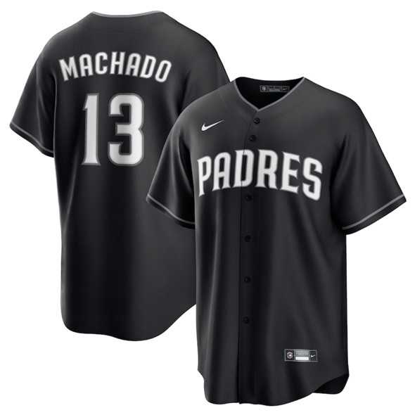Men%27s San Diego Padres #13 Manny Machado Black Lights Out Limited Stitched Baseball Jersey Dzhi->san diego padres->MLB Jersey