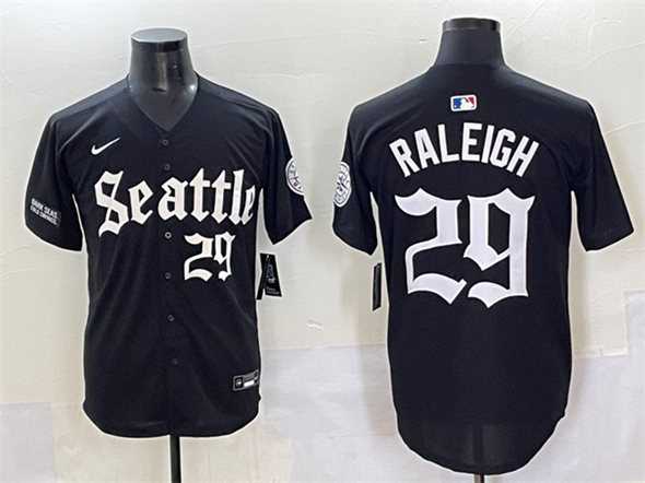 Men%27s Seattle Mariners #29 Cal Raleigh Black %27Deep Sea Gothic Edition%27 Vapor Premier Limited Stitched Baseball Jersey->san francisco giants->MLB Jersey