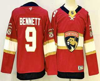 Youth Florida Panthers #9 Sam Bennett Red Authentic Jersey->toronto maple leafs->NHL Jersey