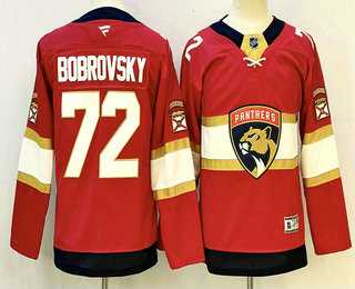 Youth Florida Panthers #72 Sergei Bobrovsky Red Authentic Jersey->nhl youth jerseys->NHL Jersey