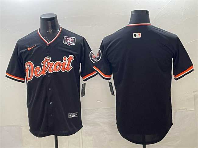 Men%27s Detroit Tigers Blank Navy 2026 Alternate USA 250%27 Patch Vapor Premier Limited Stitched Jersey Dzhi->detroit tigers->MLB Jersey
